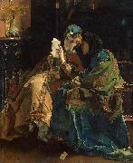 Alfred Stevens Pleasant Letter china oil painting artist